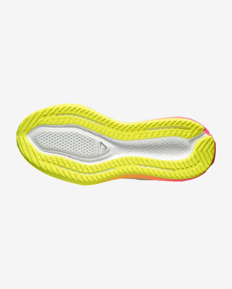 Salomon - Aero Glide 4 Gradient - Gray Violet / Safety Yellow / Black - Chaussures running hommes