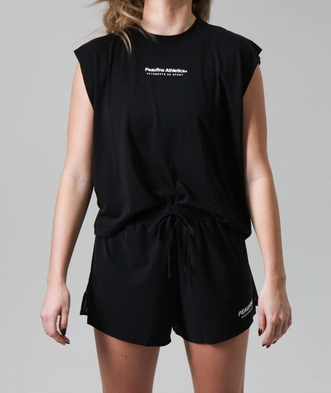 Peaufine Athletics - Muscle Wood™ Women - black - Teeshirt Running femmes