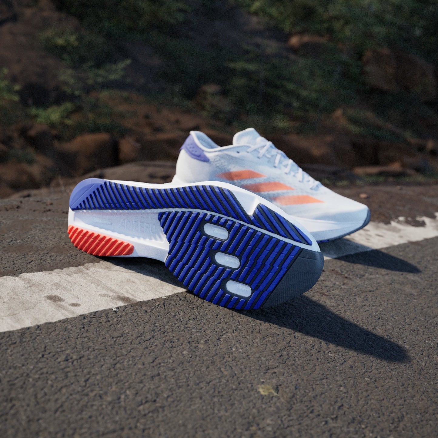Adidas - Adizero SL2 - Dash Grey / Impact Orange / Lucid Blue - Chaussures de running hommes