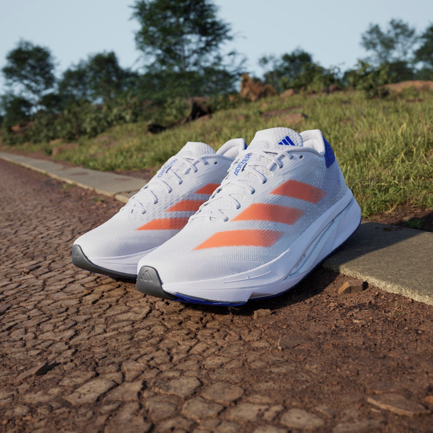 Adidas - Adizero SL2 - Dash Grey / Impact Orange / Lucid Blue - Chaussures de running hommes