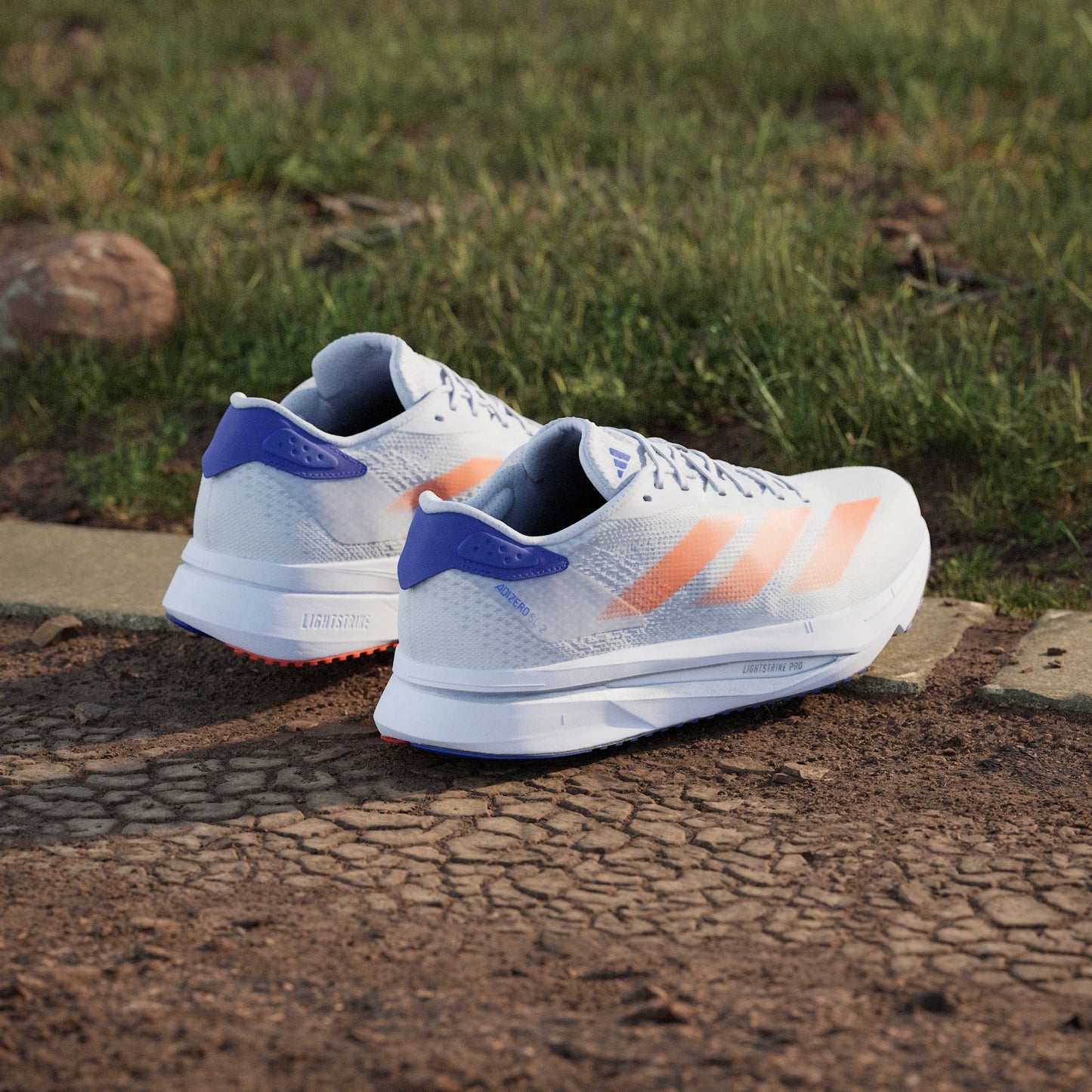 Adidas - Adizero SL2 - Dash Grey / Impact Orange / Lucid Blue - Chaussures de running hommes