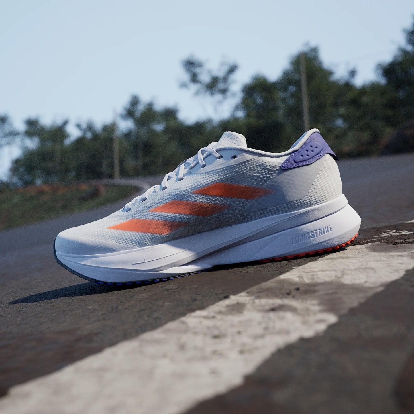Adidas - Adizero SL2 - Dash Grey / Impact Orange / Lucid Blue - Chaussures de running hommes