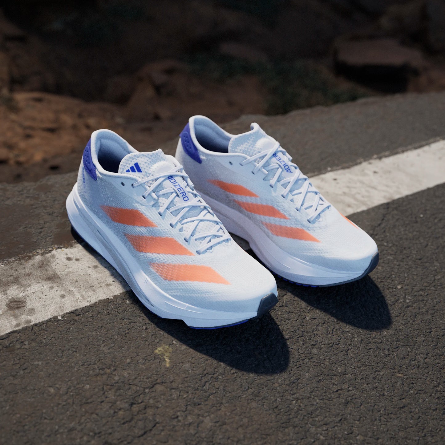 Adidas - Adizero SL2 - Dash Grey / Impact Orange / Lucid Blue - Chaussures de running hommes