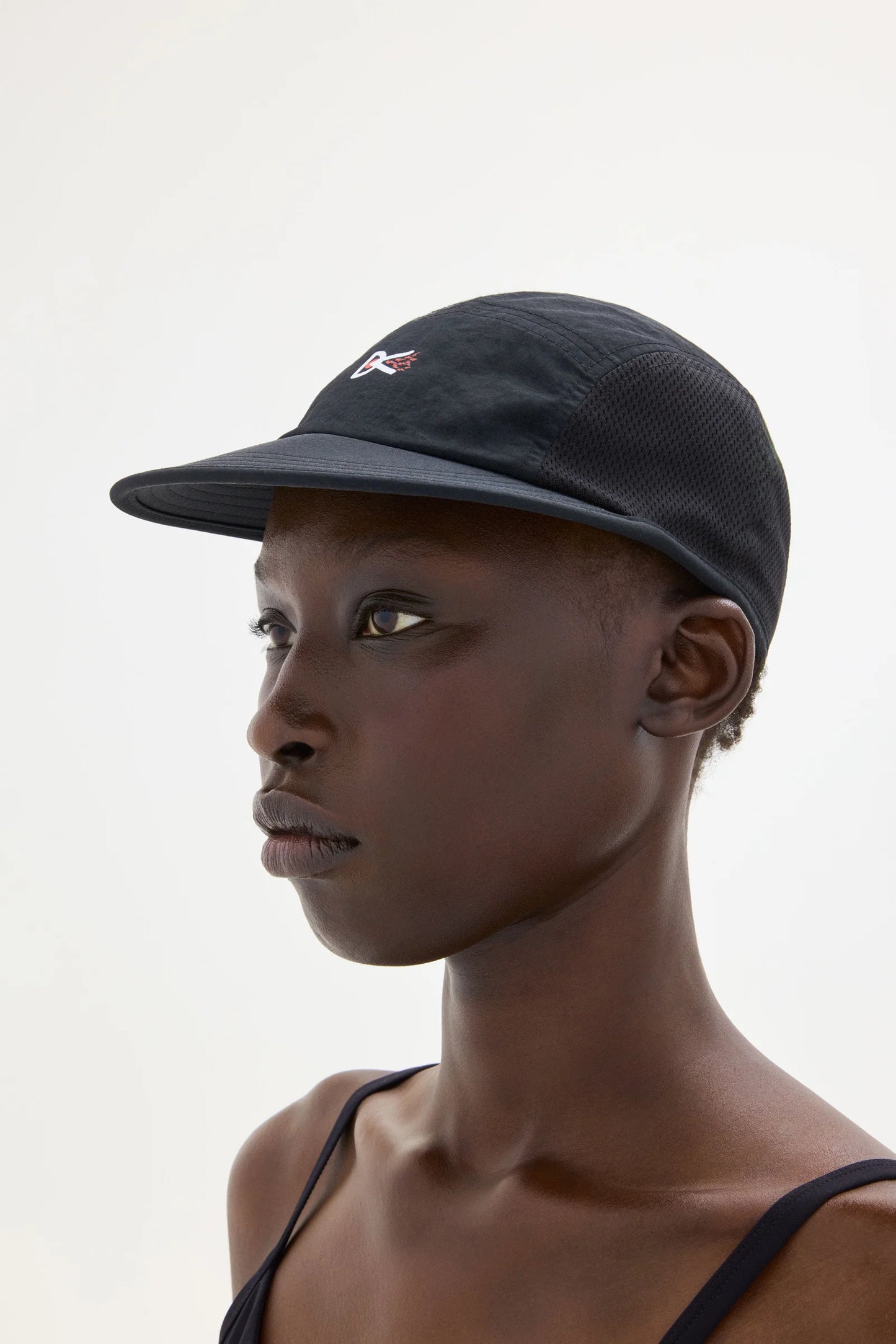 District Vision - Nylon Paneled Mesh Hat - black - casquette running unisexe