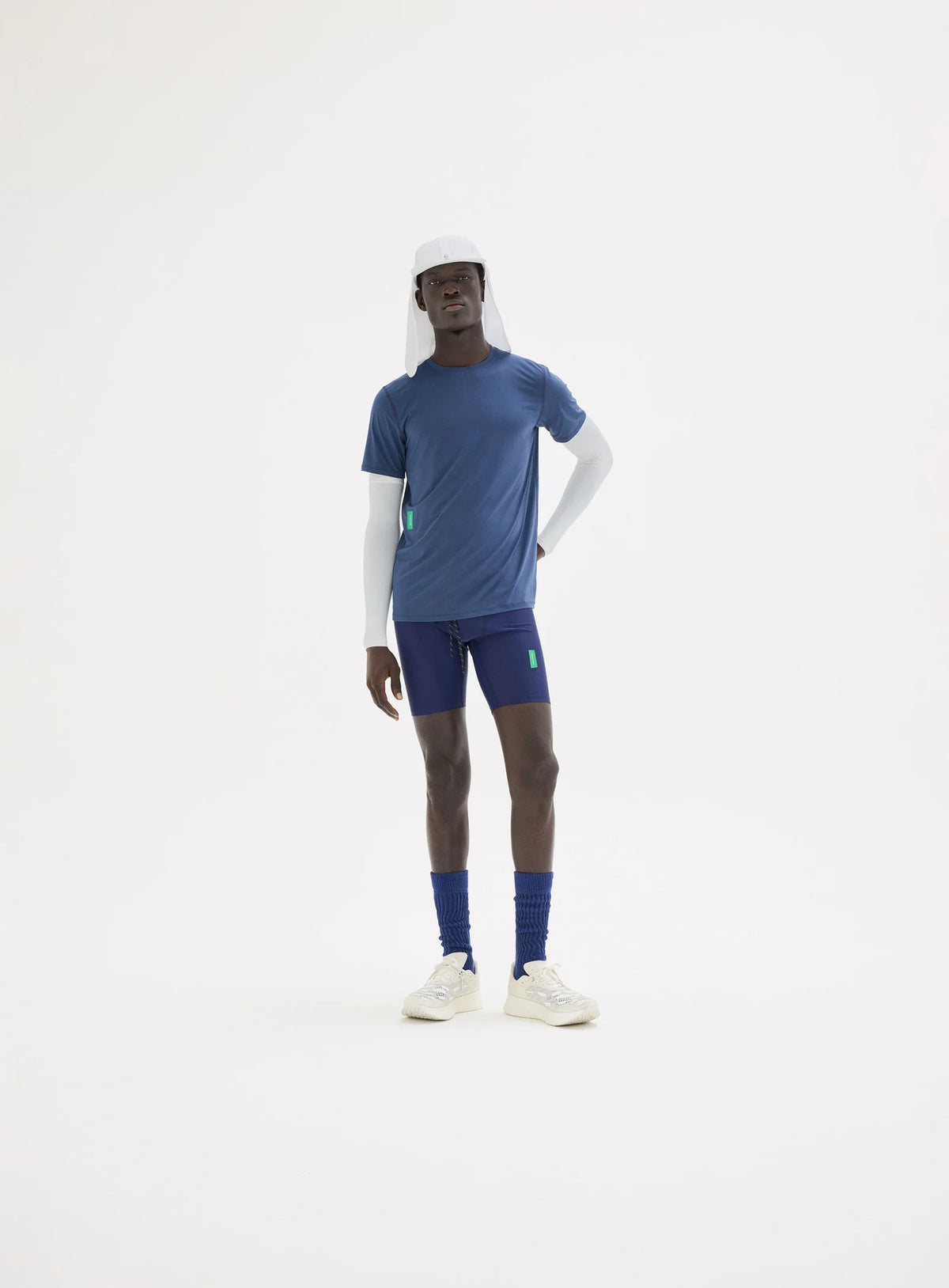District Vision - 7" Recycled Tights - indigo - Cuissard Running hommes