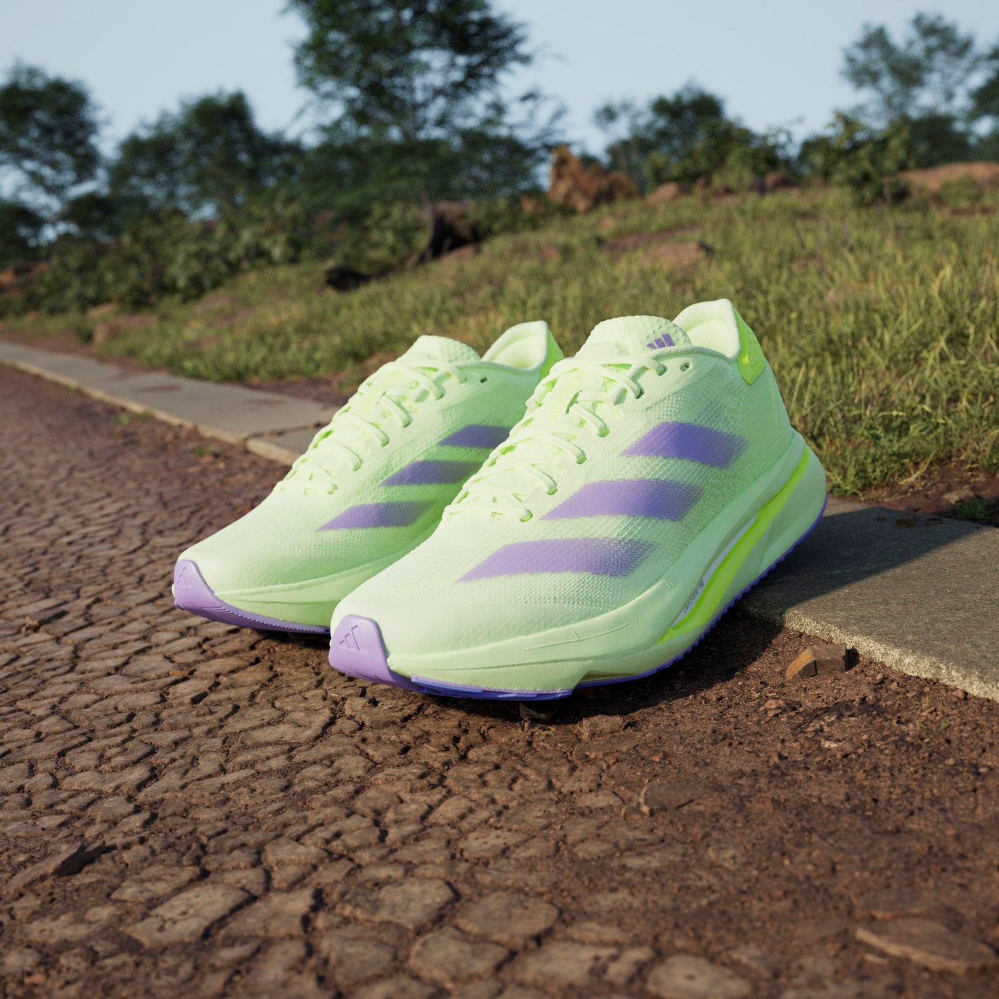 Adidas - Adizero SL2 Womens - hireye / violet fuse / lucid lemon - Chaussures de running femmes