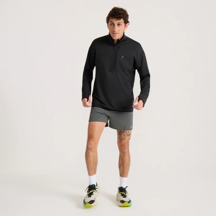 Roark - Grid Lock Fleece - black - polaire running hommes