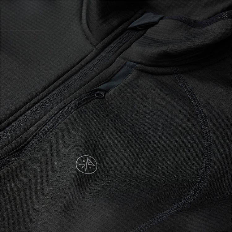 Roark - Grid Lock Fleece - black - polaire running hommes