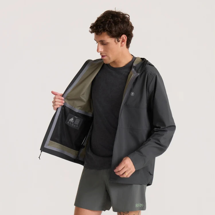 Roark - Shield Rain Jacket - onyx - Veste running hommes