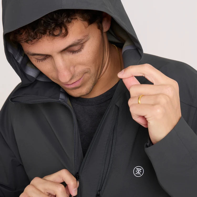 Roark - Shield Rain Jacket - onyx - Veste running hommes