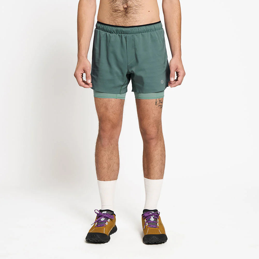 Ciele Athletics - M DLYShort 5" Long Brief - silver pine - Short running hommes