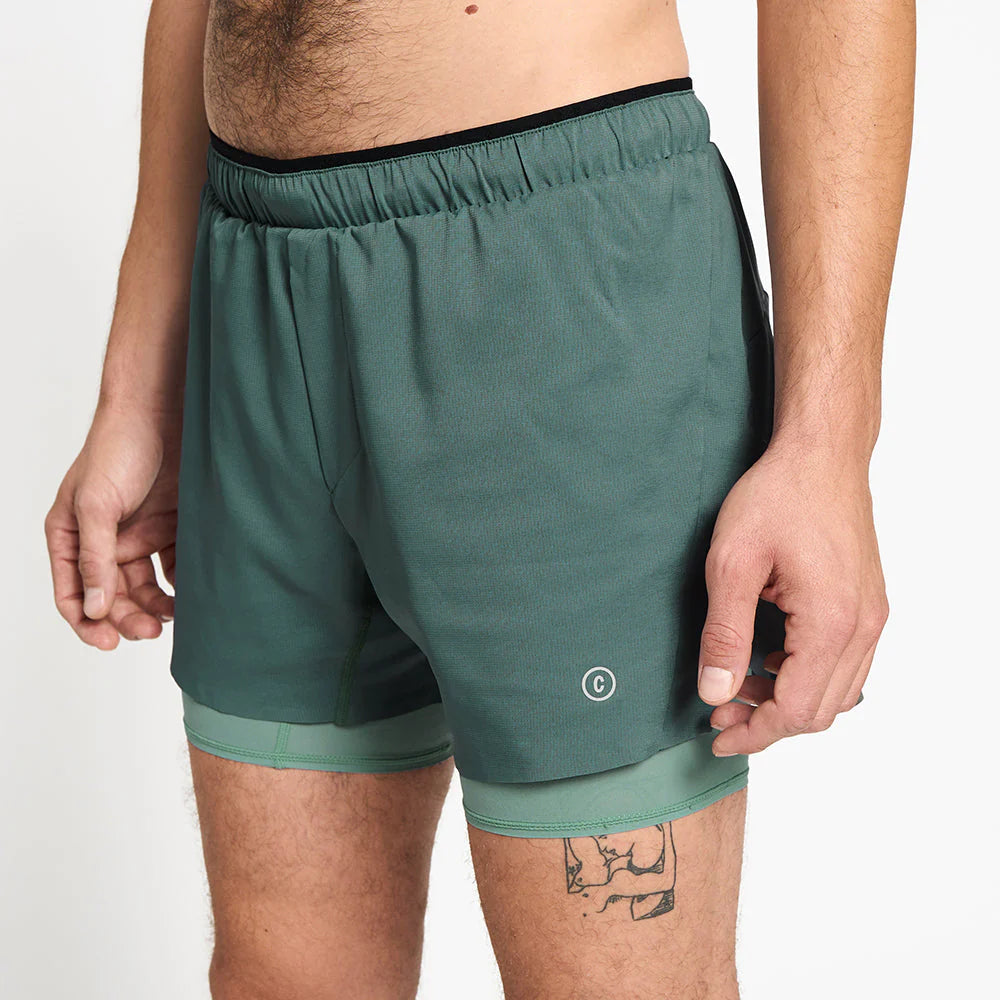 Ciele Athletics - M DLYShort 5" Long Brief - silver pine - Short running hommes