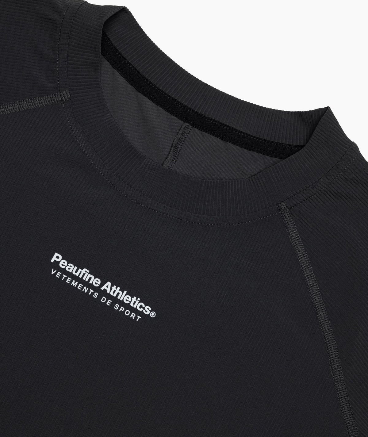 Peaufine Athletics - Rib Tech Longsleeve Tee - anthracite - Teeshirt Running Hommes