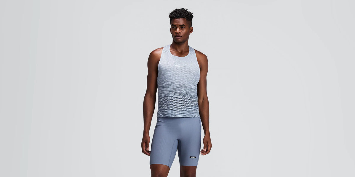 Bandit - Men’s Shredder™ Shorty Race Singlet - Pavilion Blue - Débardeur Running hommes
