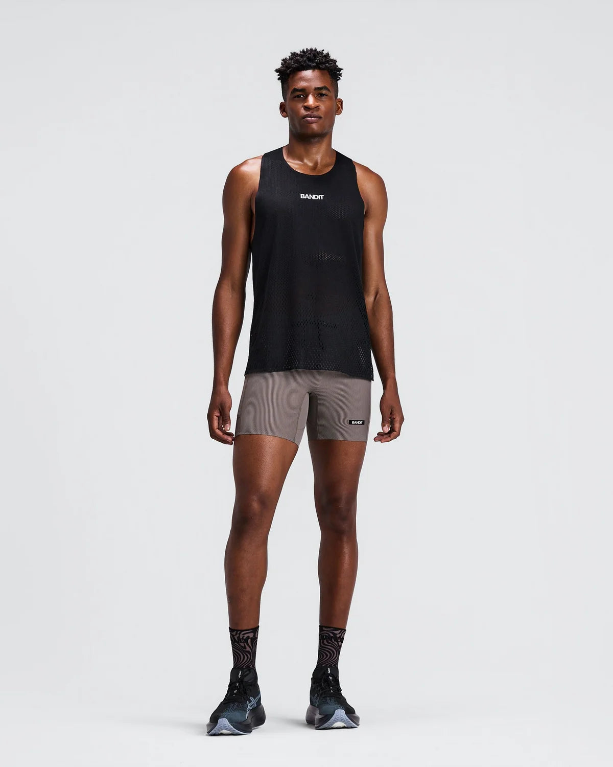 Bandit - Men’s SHREDDER™ Race Singlet - black - Débardeur Running hommes