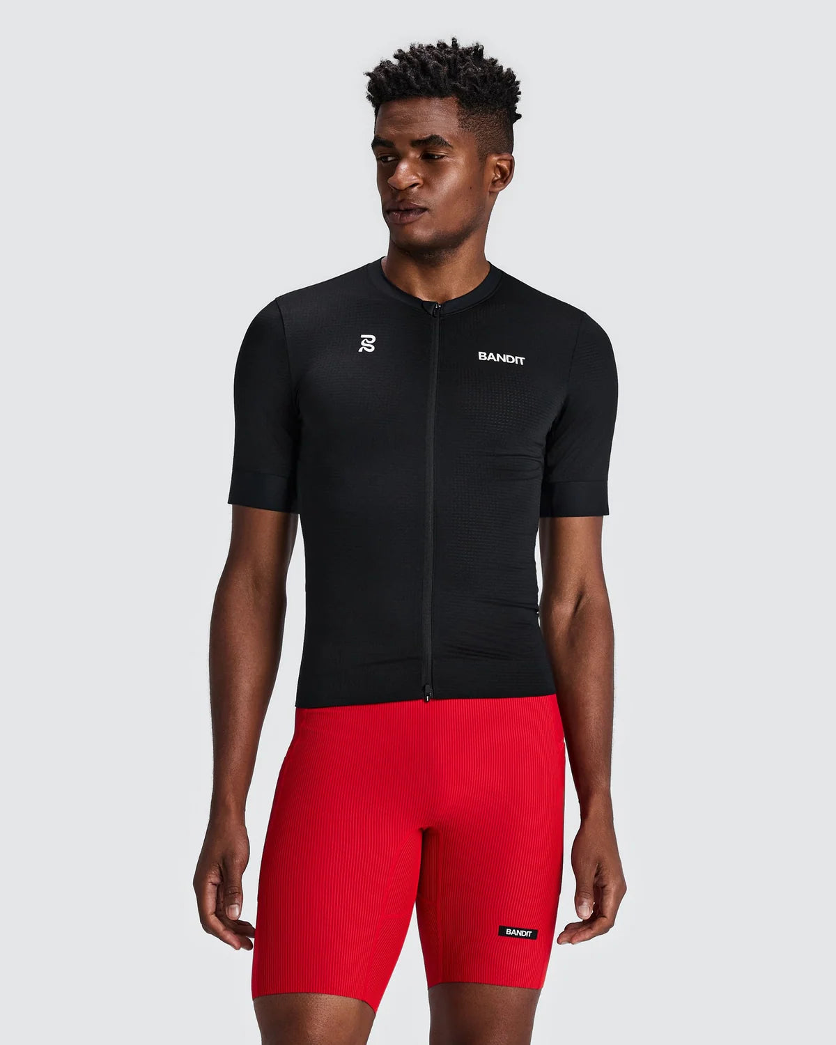 Bandit - Men’s Geomesh™ 2-way Zip Race Top - black - Haut de Running hommes