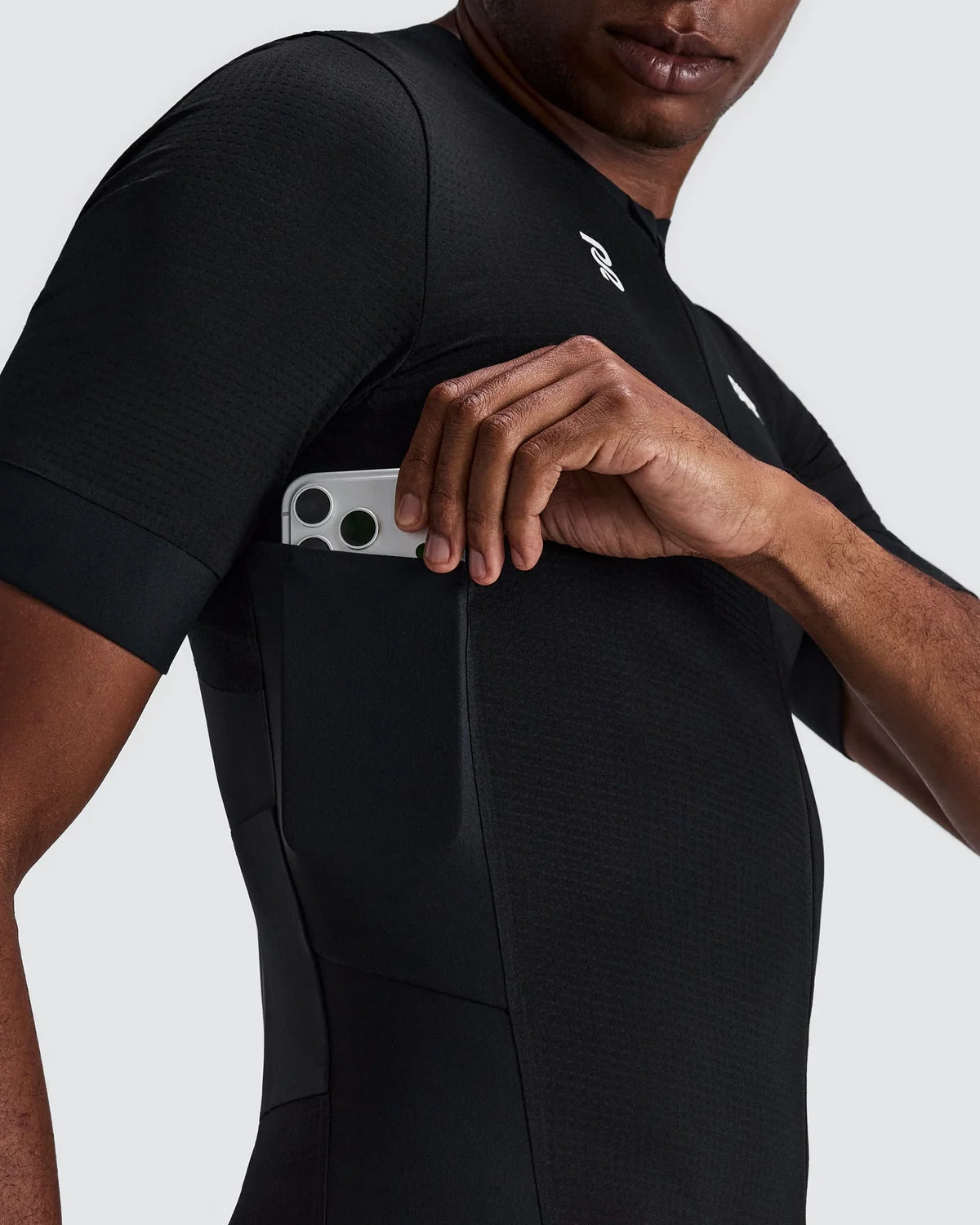 Bandit - Men’s Geomesh™ 2-way Zip Race Top - black - Haut de Running hommes