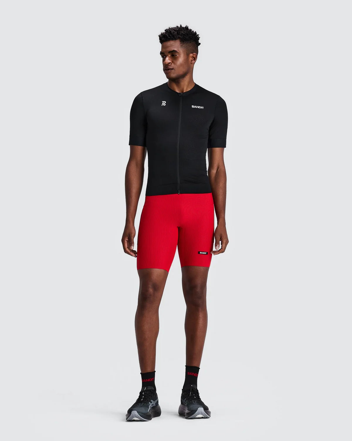 Bandit - Men’s Geomesh™ 2-way Zip Race Top - black - Haut de Running hommes