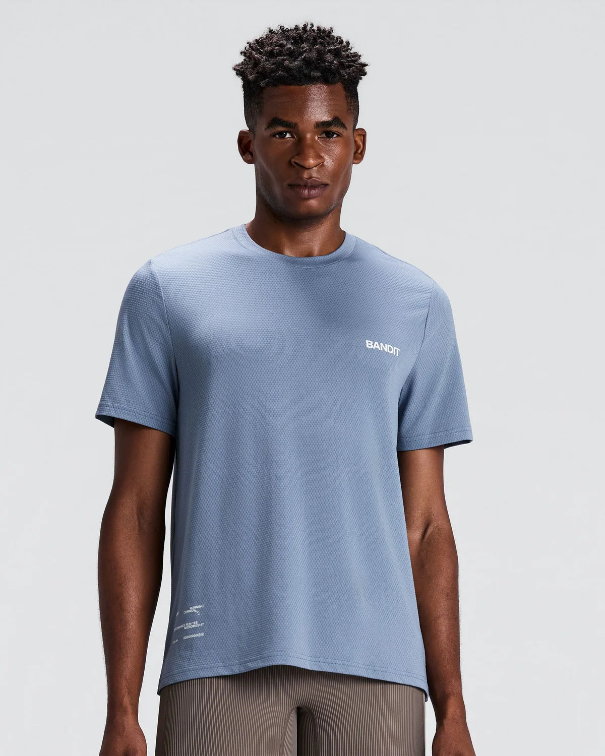 Bandit - Men’s MICROMESH™ Run Tee - steel horizon - Teeshirt Running hommes