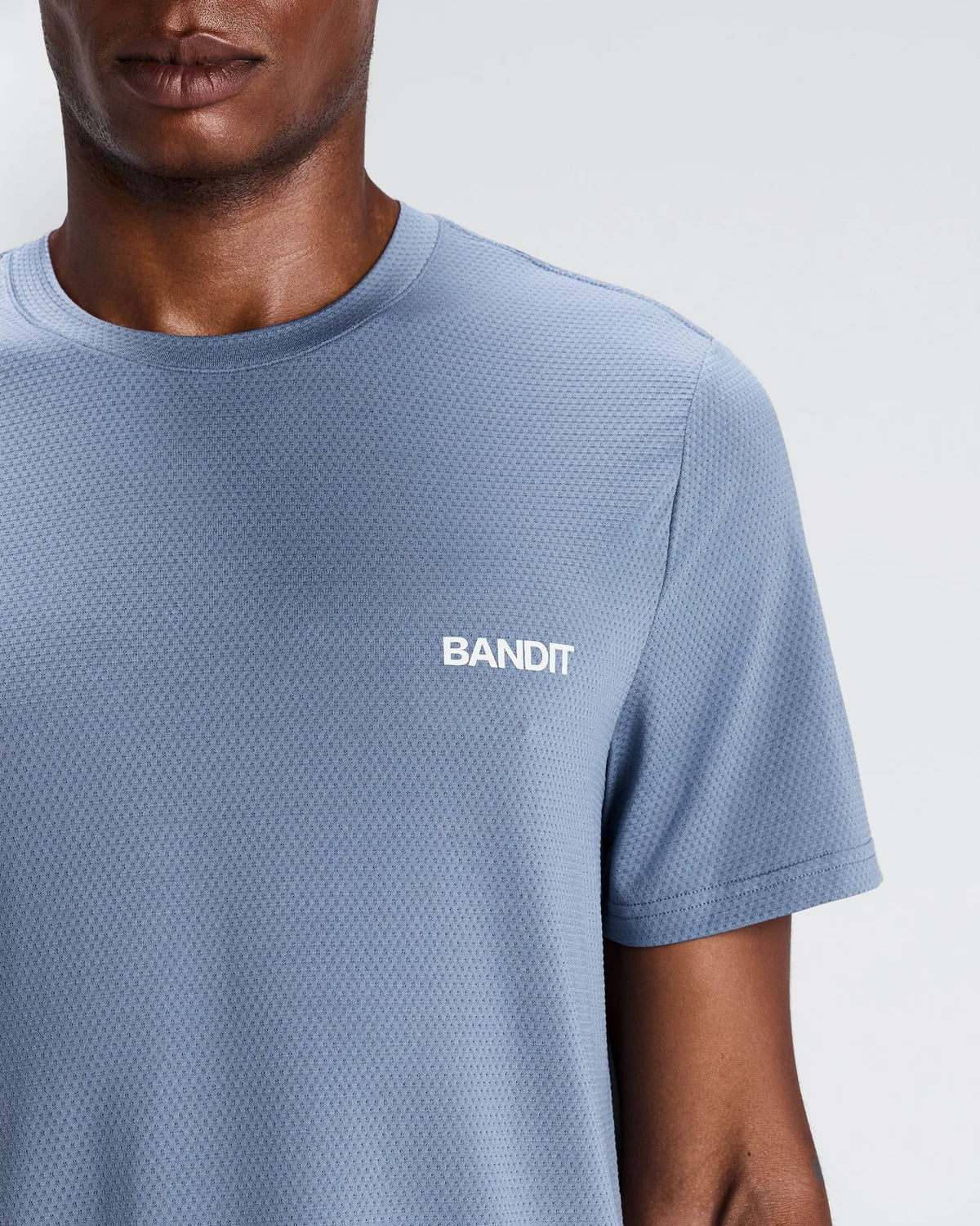 Bandit - Men’s MICROMESH™ Run Tee - steel horizon - Teeshirt Running hommes
