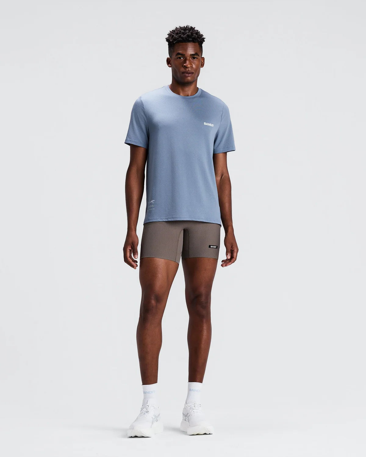 Bandit - Men’s MICROMESH™ Run Tee - steel horizon - Teeshirt Running hommes