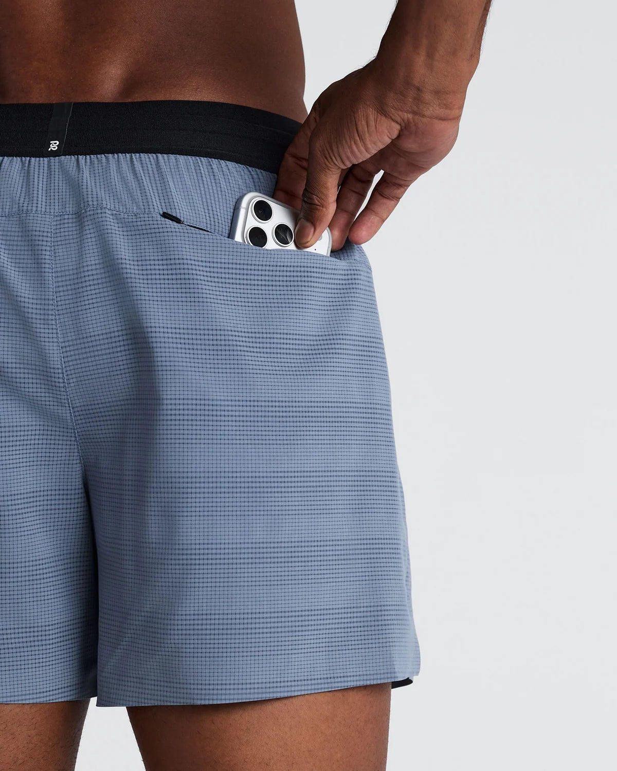 Bandit - Men’s COOLGRID™ 5" Short - steel horizon - Short Running hommes