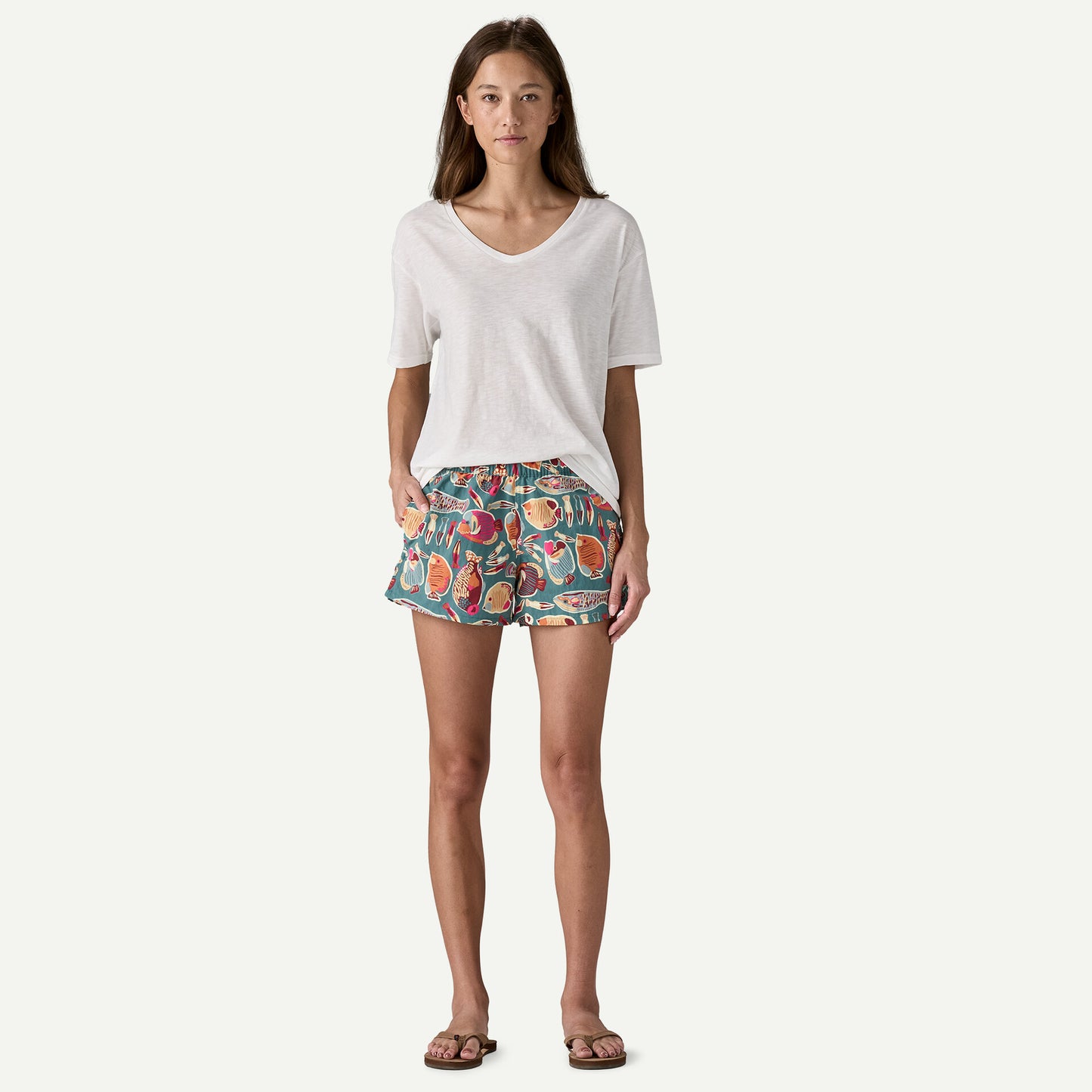 Patagonia - Women's Barely Baggies™ Shorts - 2½" - Wrasse / Wetland Blue - short/maillot de bain femmes