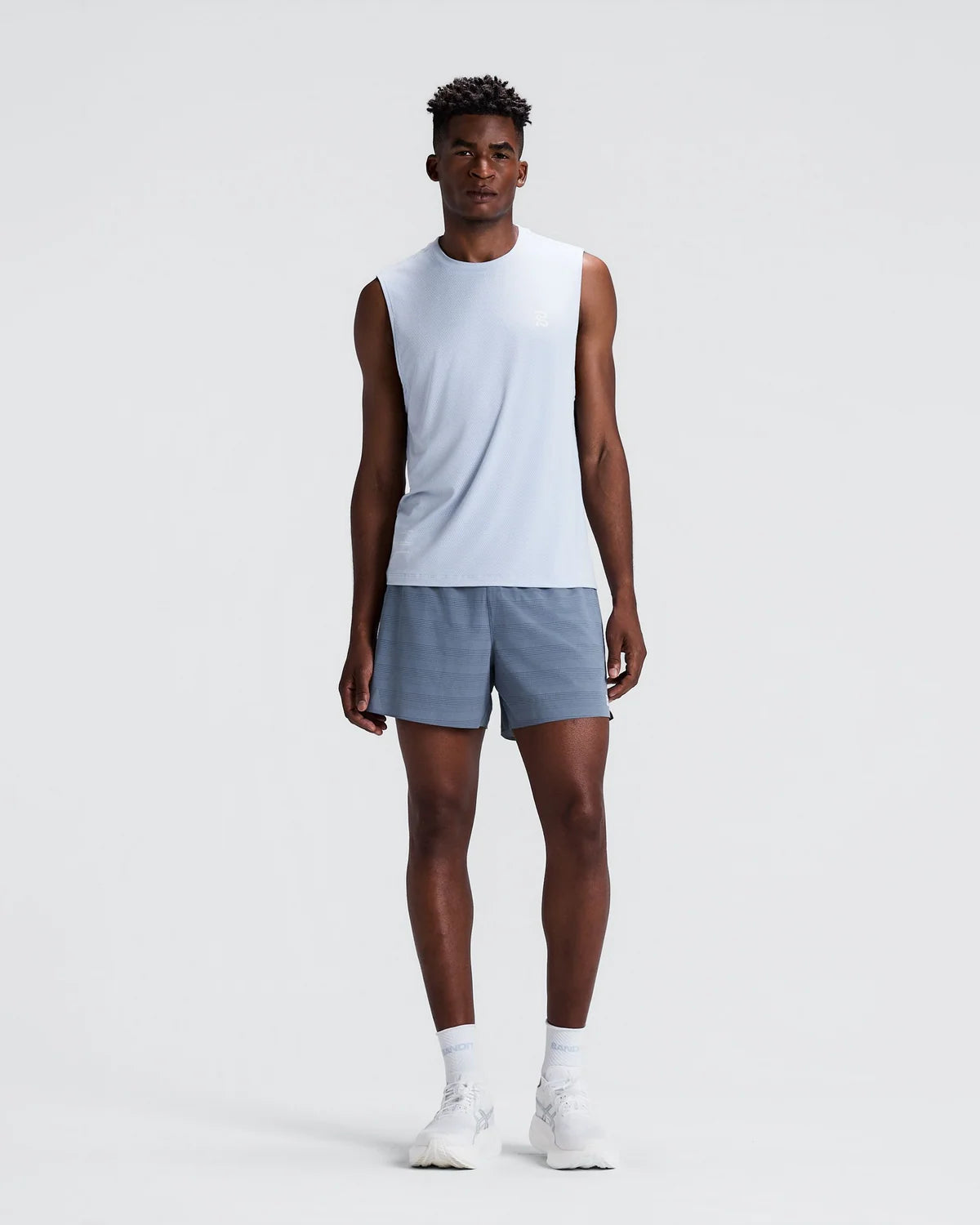 Bandit - Men’s COOLGRID™ 5" Short - steel horizon - Short Running hommes