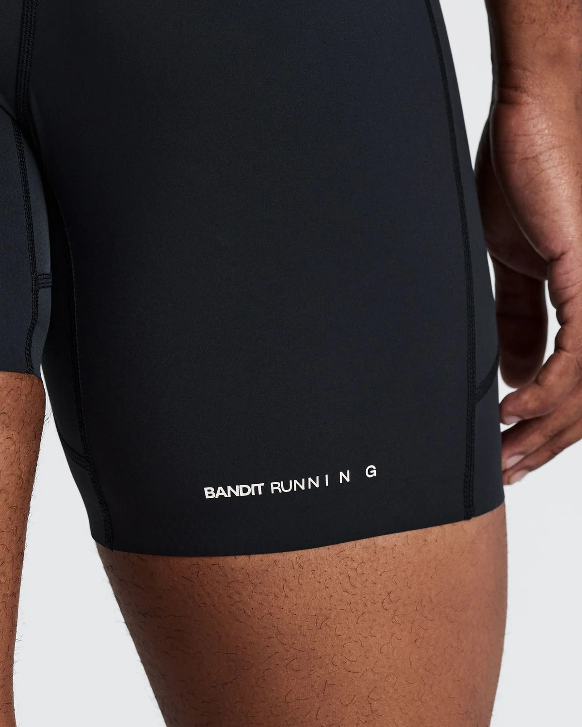 Bandit - Men's SoLite™ Quarter Tights - Black - Cuissard Running hommes