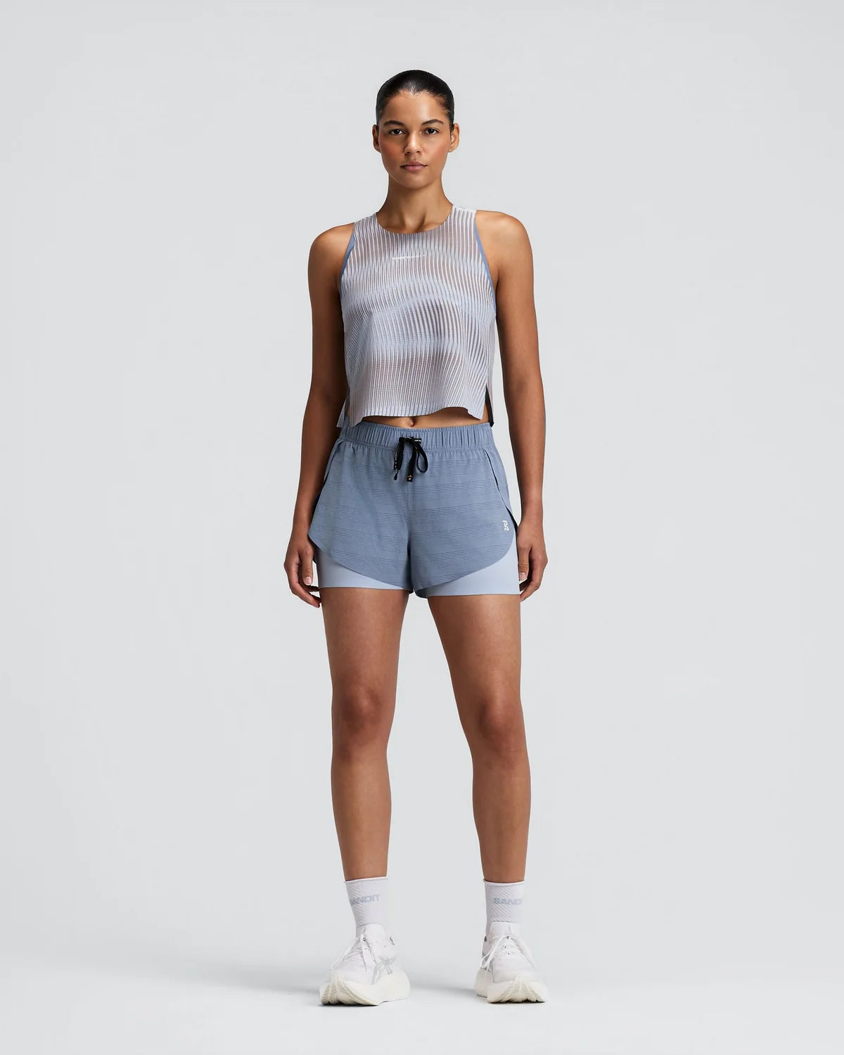 Bandit - Women's CoolGrid™ Race Singlet - Pavilion Blue - débardeur Running femmes