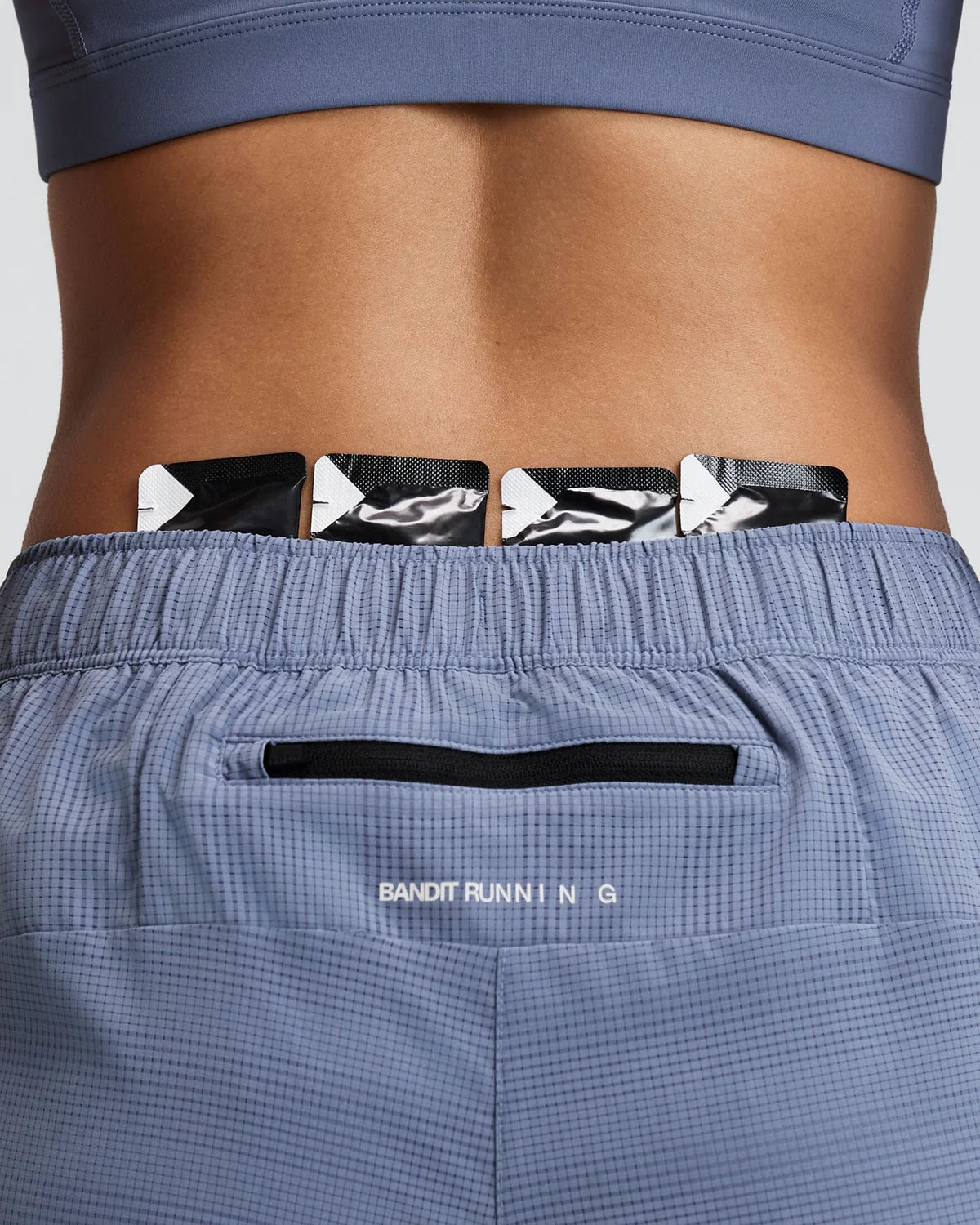 Bandit -  Women's CoolGrid™ 2-in-1 Run Shorts - Steel Horizon - short Running femmes
