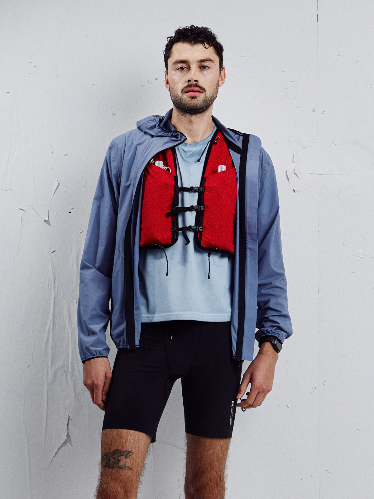 Bandit - Men's WindSheer™ Shell + Vest - Pavilion Blue - veste Running hommes