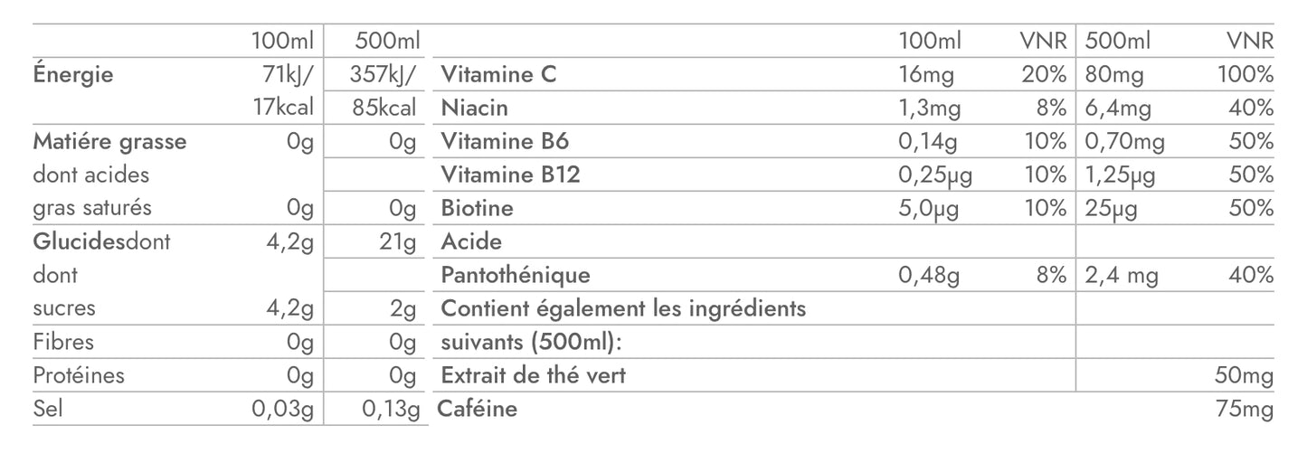Vitamin Well - React - Boisson enrichie en vitamines et minéraux
