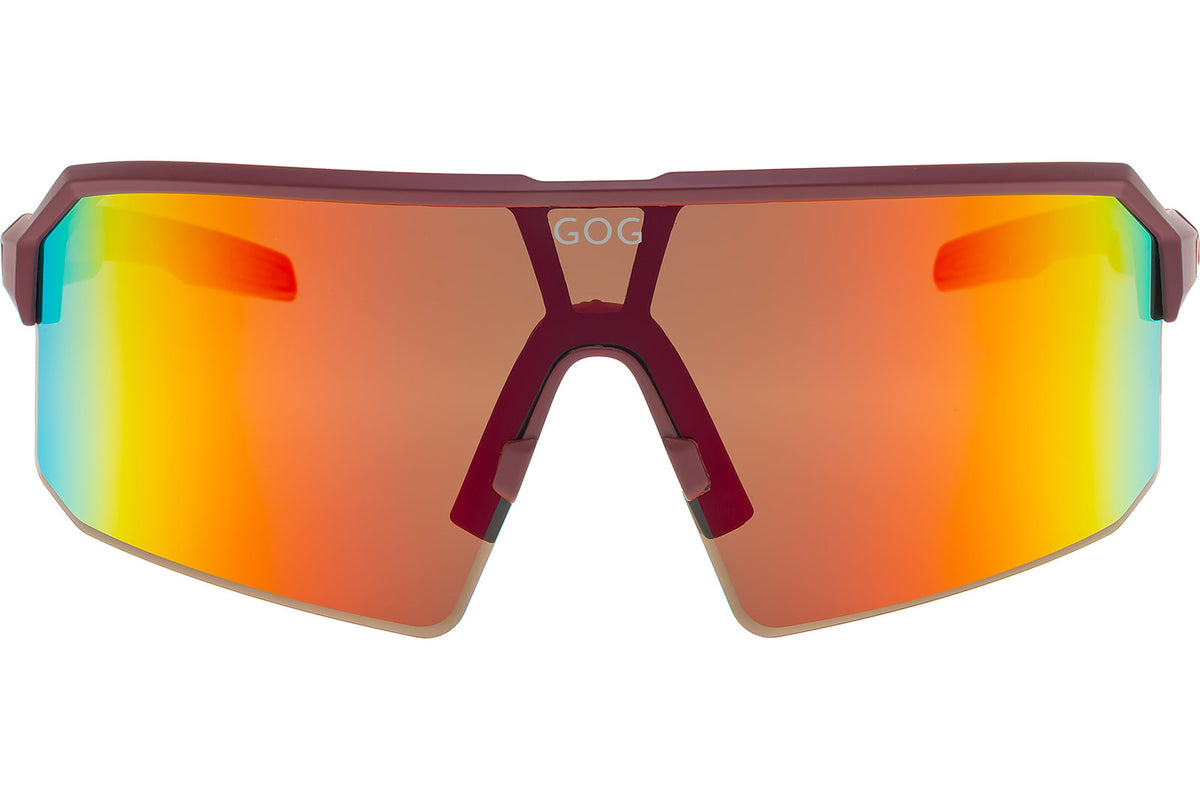 Gog - Nanna - Matt burgundy / orange reflex black-red (cat.3) - lunettes Running unisexe