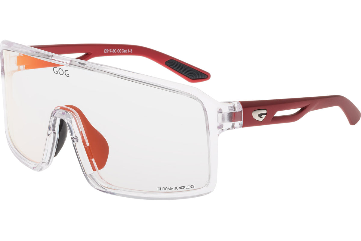 Gog - Ragnarock - cristal clear / matt metallic red / reflex red (cat.1 à 3) - lunettes Running unisexe