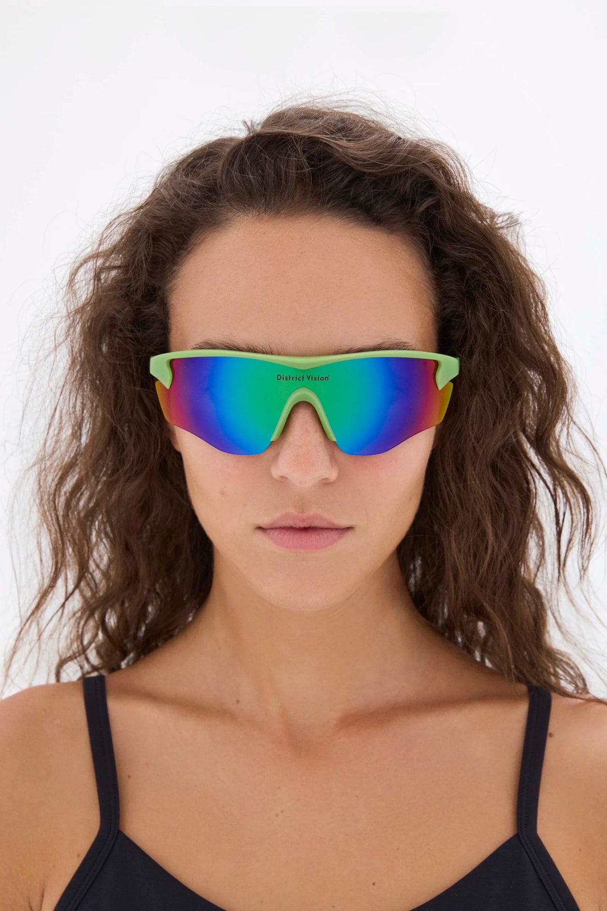 District Vision - Junya Racer - mantis / D+ opal mirror - lunettes Running unisexe