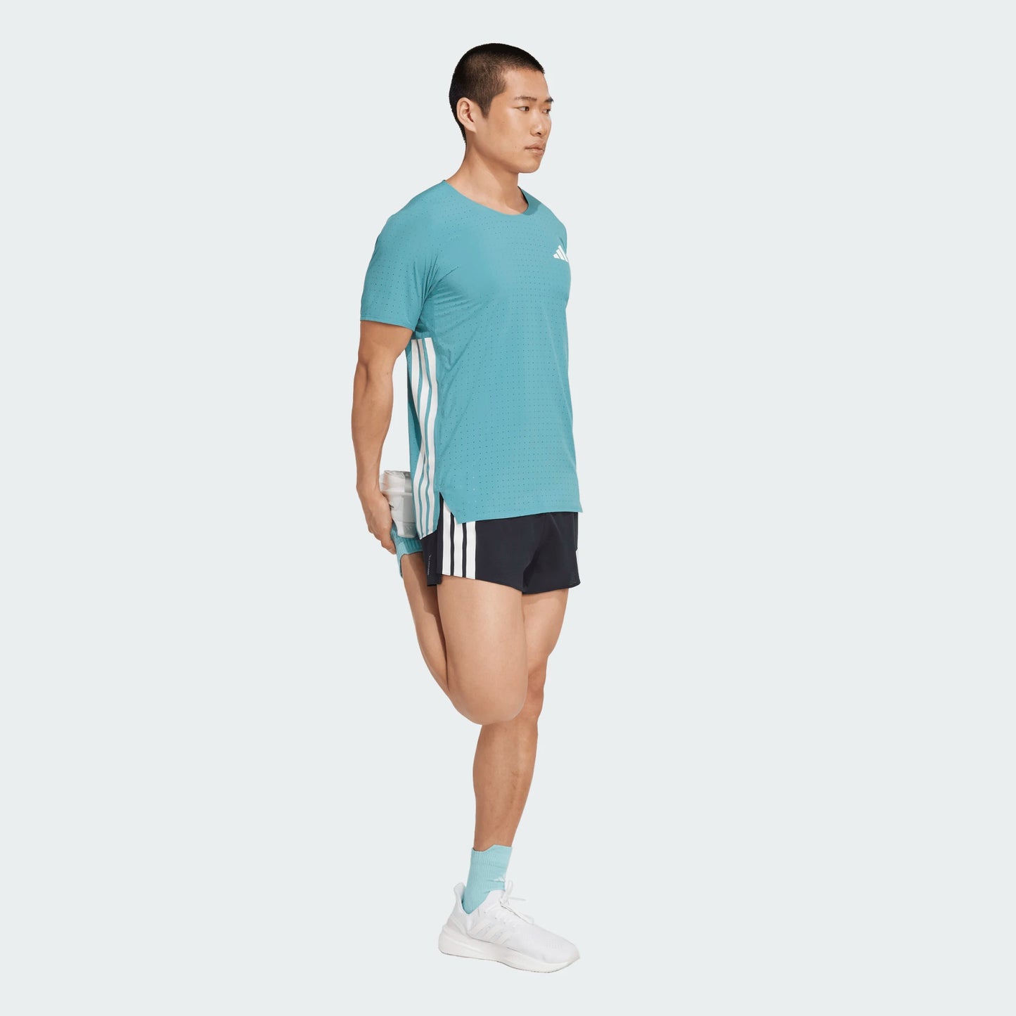 Adidas - Adizero Tee - powder teal - Teeshirt running hommes