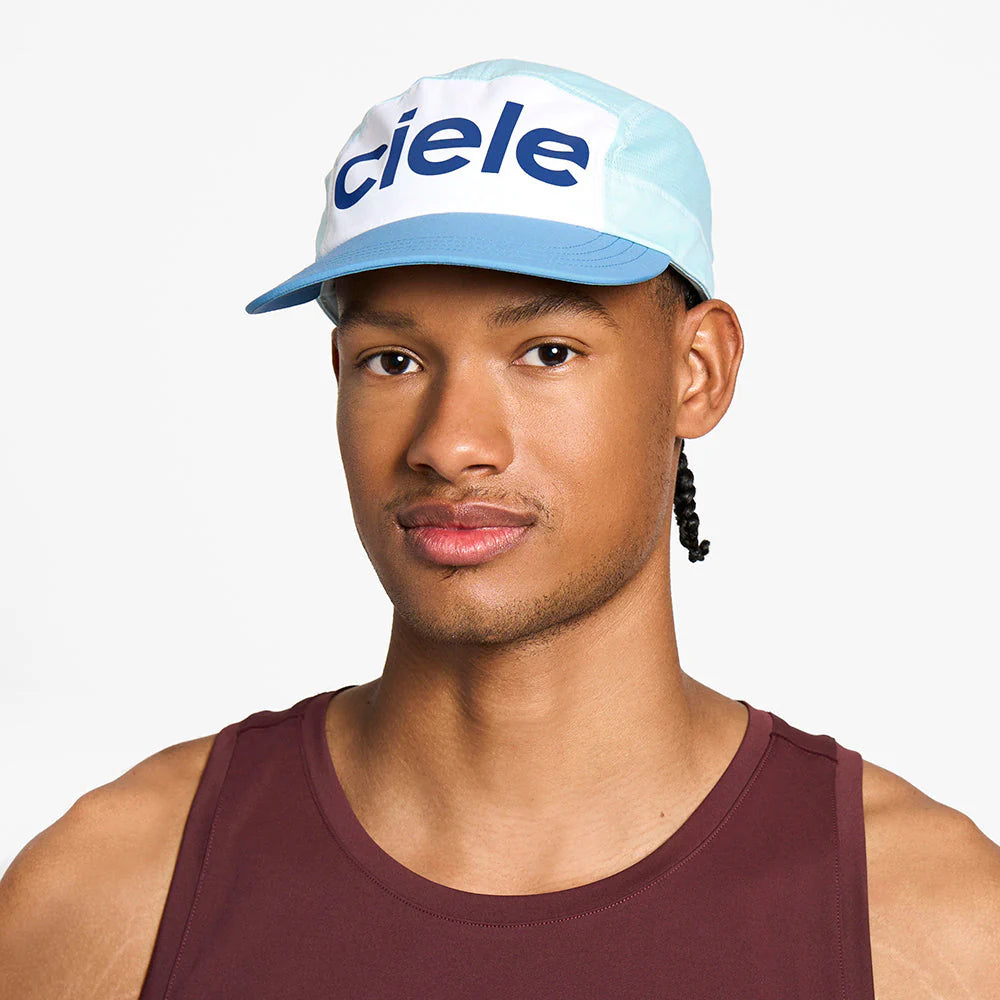 Ciele Athletics - GOCap Comp - Century - white / Sky blue - casquette running unisexe