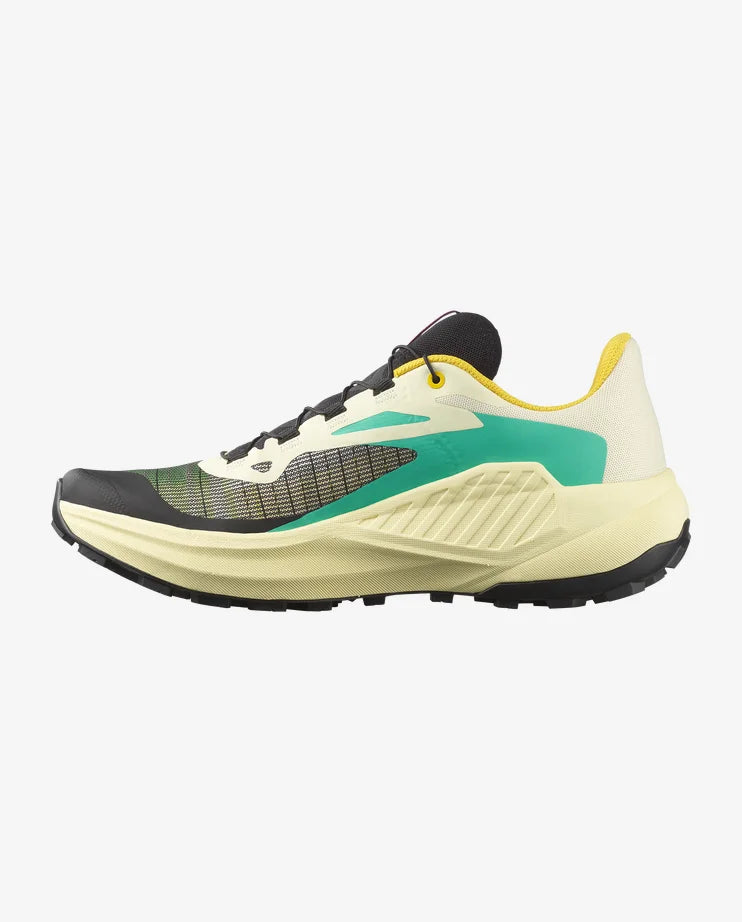 Salomon - Genesis - Transparent Yellow / Black / Willowherb - Chaussures trail running hommes