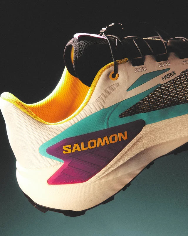 Salomon - Genesis - Transparent Yellow / Black / Willowherb - Chaussures trail running hommes