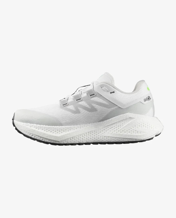 Salomon - Aero Glide 3 GRVL - white / ftw silver / green gecko - Chaussures running hommes