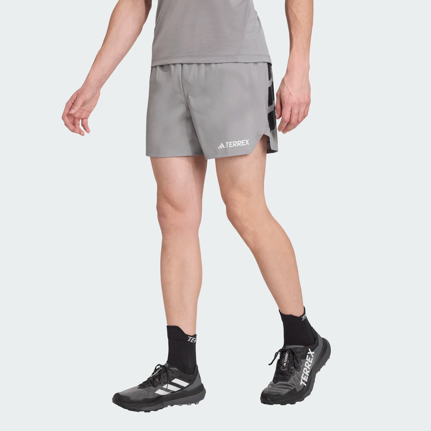 Adidas - Terrex Xperior Short 5” - grey three - Short running hommes