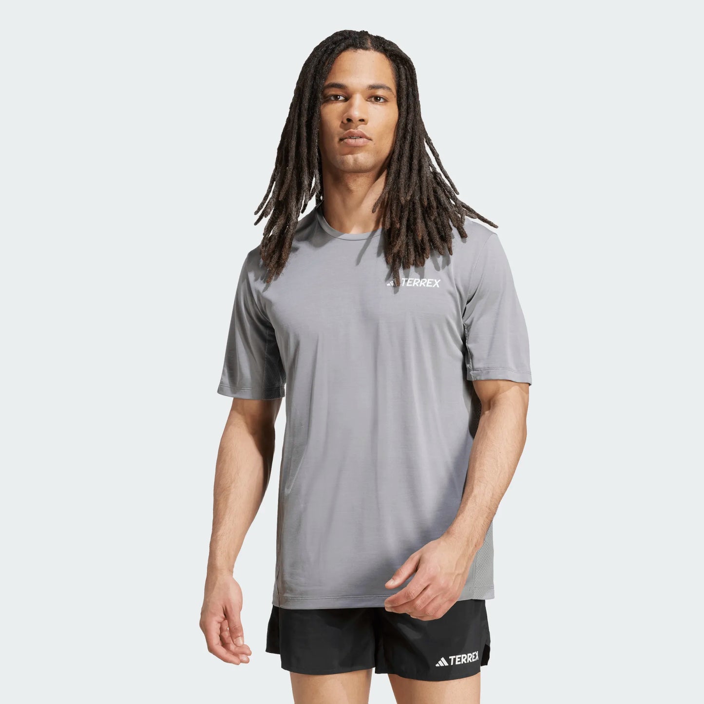 Adidas - Xperior Tee - grey - teeshirt running hommes