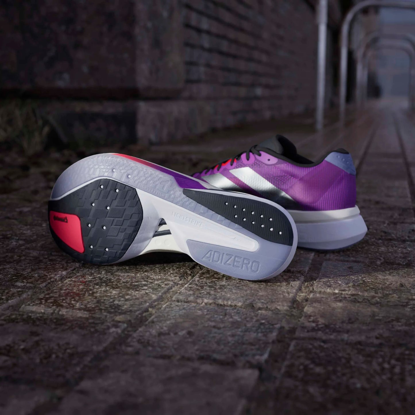 Adidas - Adizero Boston 13 - violet - Chaussures running hommes
