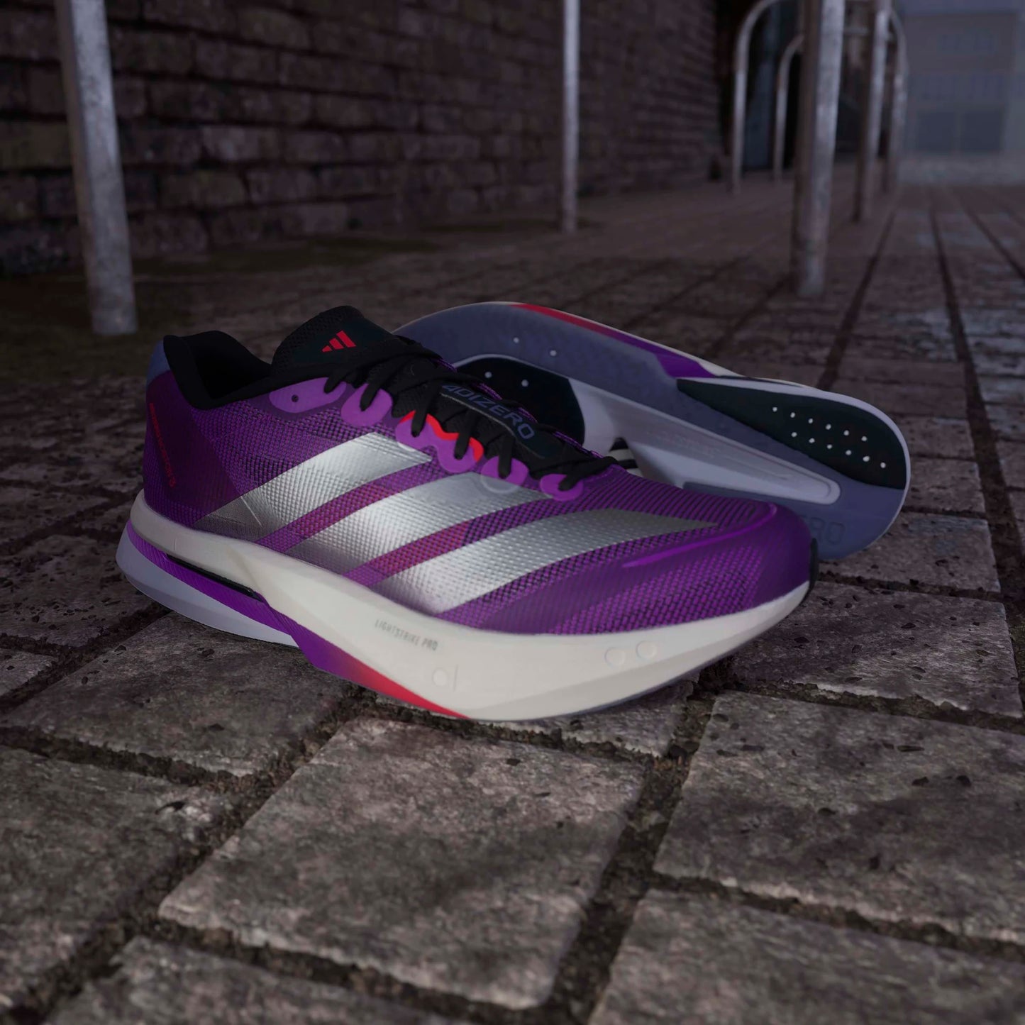 Adidas - Adizero Boston 13 - violet - Chaussures running hommes