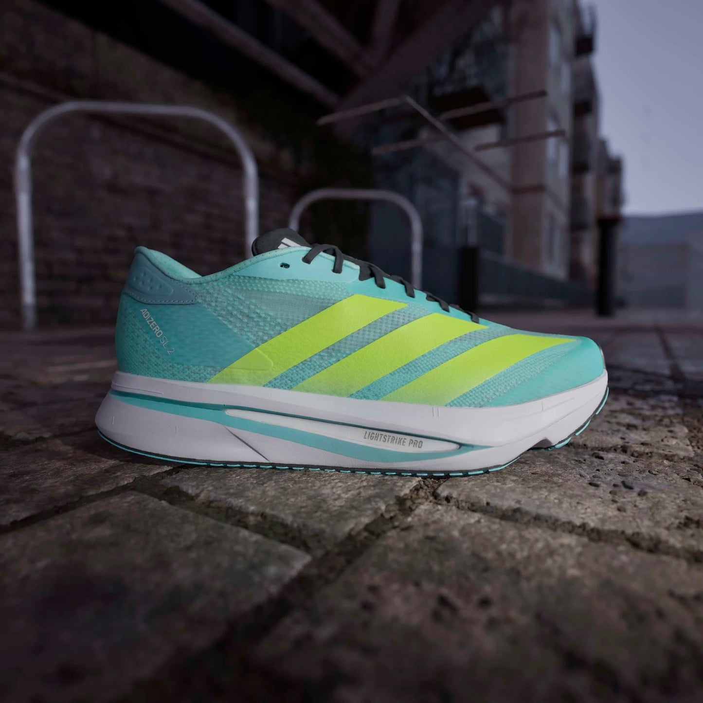 Adidas - Adizero SL2 - flash aqua / lucid lemon - Chaussures de running hommes
