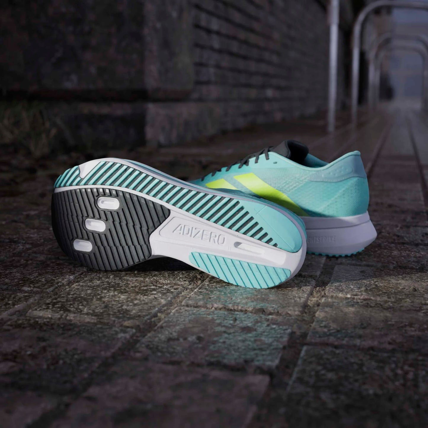 Adidas - Adizero SL2 - flash aqua / lucid lemon - Chaussures de running hommes