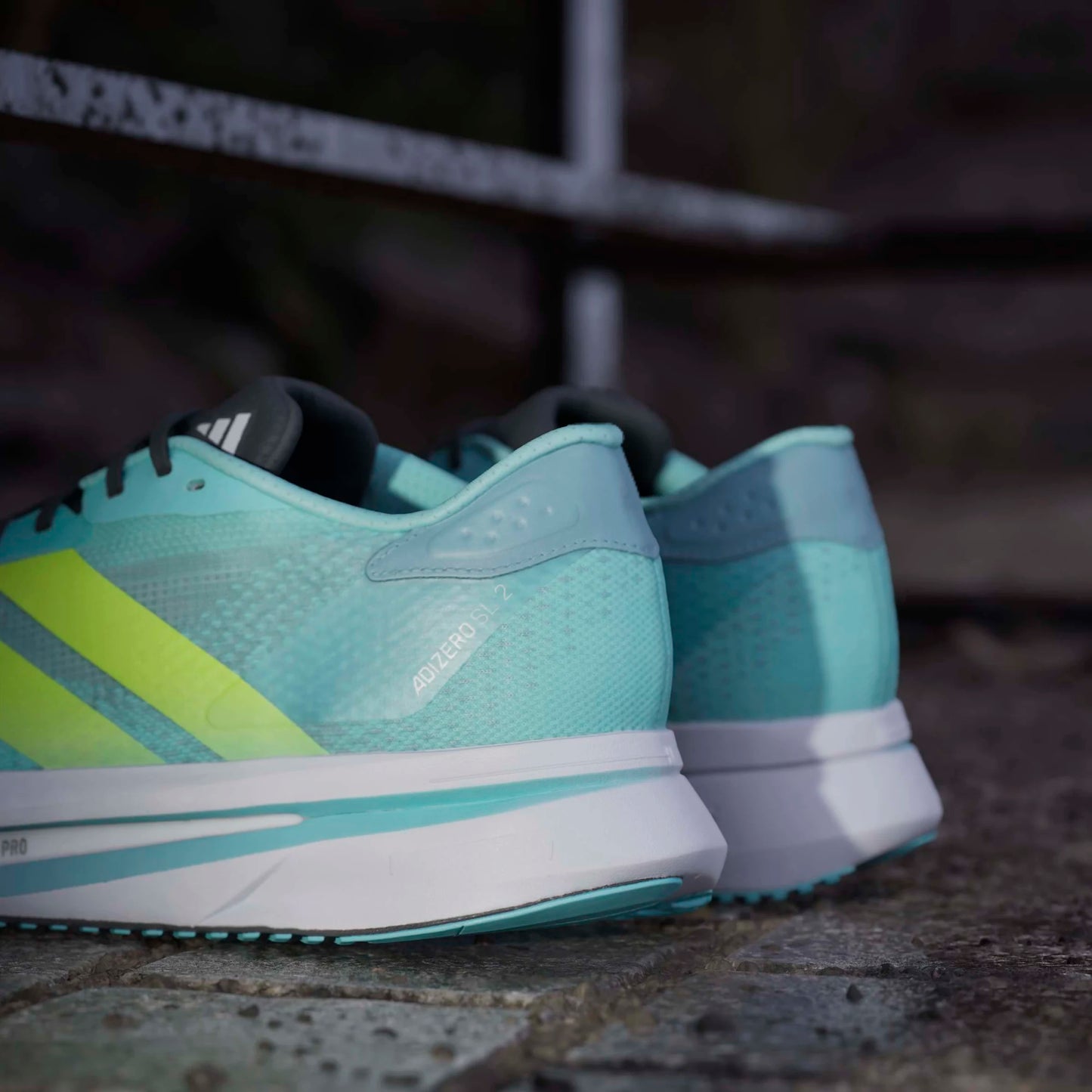 Adidas - Adizero SL2 - flash aqua / lucid lemon - Chaussures de running hommes