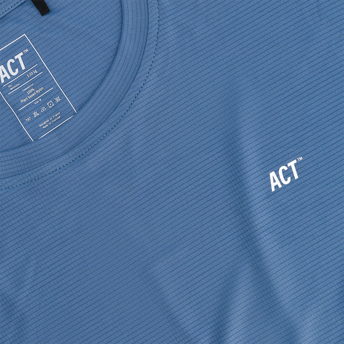 Act Running - BioPerf Tee - bleu orage - teeshirt running hommes