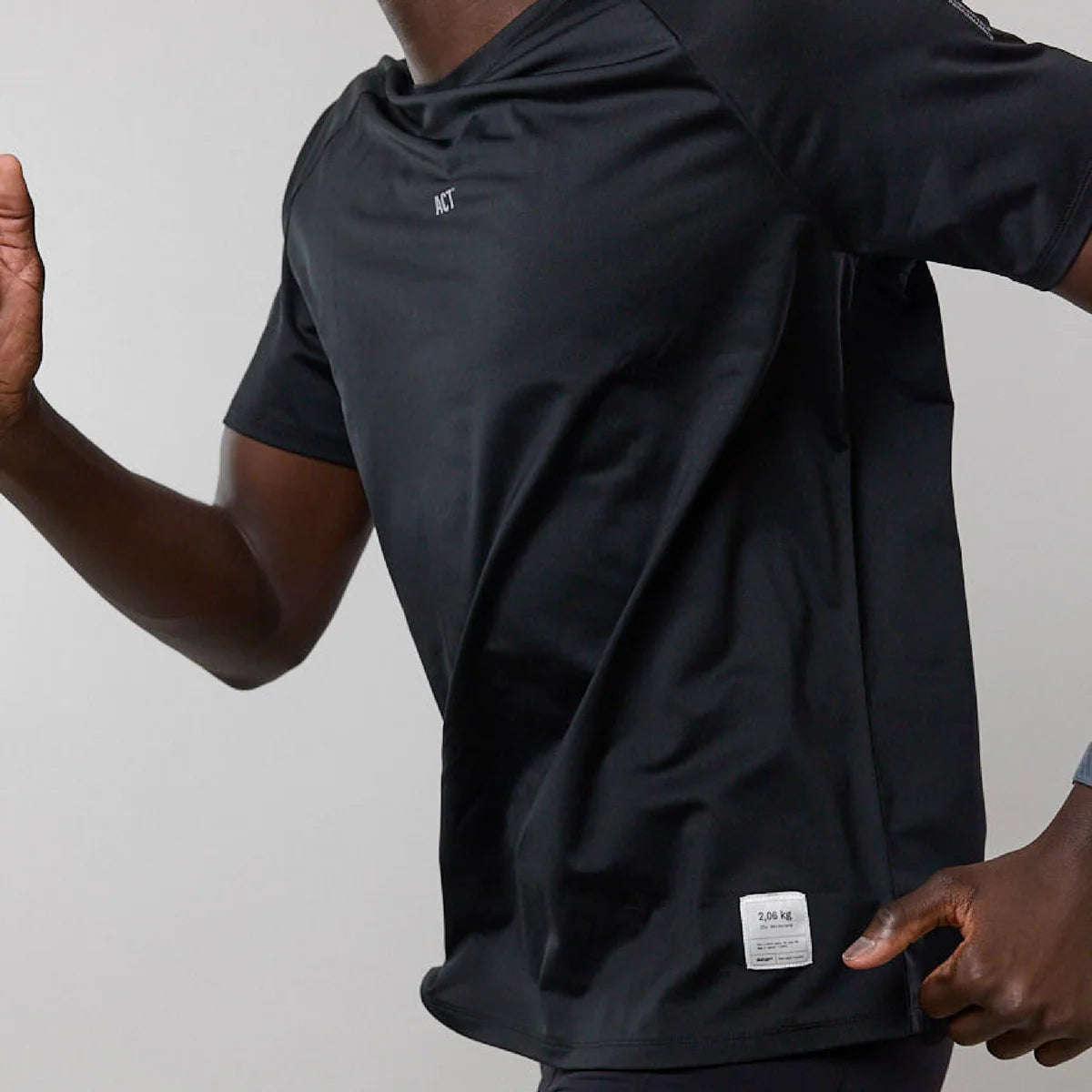 Act Running - ShellLight™️ Running T-Shirt - noir - teeshirt running hommes